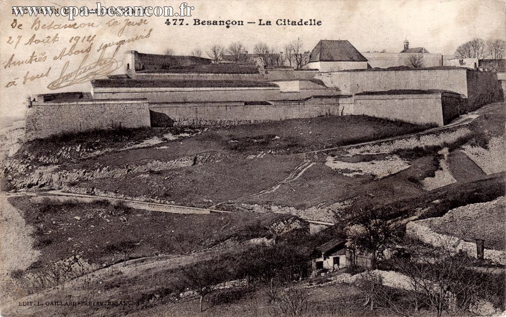 EXCURSION EN FRANCHE-COMTÉ - 477. Besançon - La Citadelle